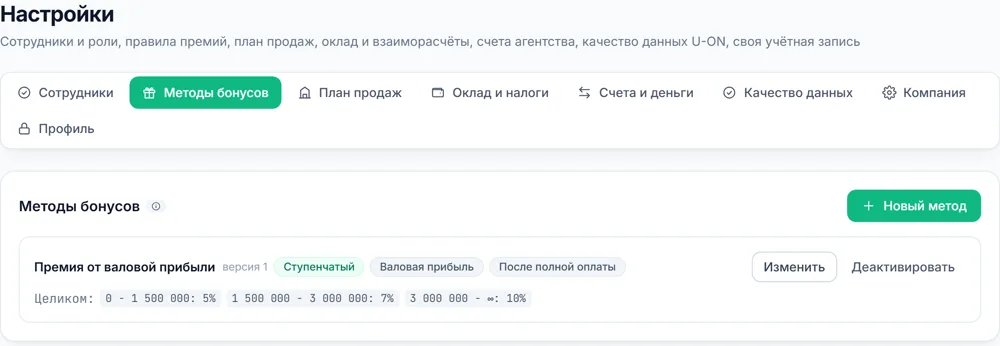 Правила премий